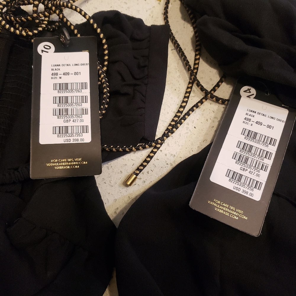 Vix Swimwear Luana Detail Long Dress in Black - Picture 10 of 12